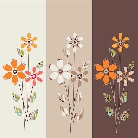 pastel spring pattern - Vector illustration - seamless floral background Stock Photo - Budget Royalty-Free & Subscription, Code: 400-04309920