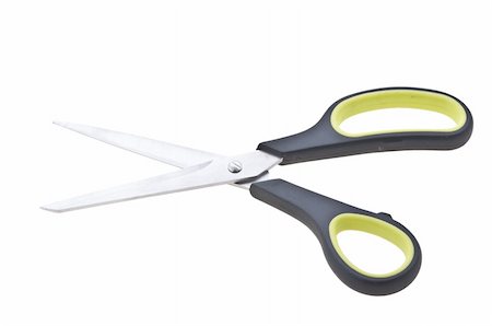 simsearch:400-08793250,k - Scissors for a fabric on a white background Stock Photo - Budget Royalty-Free & Subscription, Code: 400-04300318