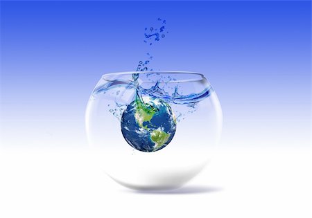 Earth in a fishtank Stock Photo - Budget Royalty-Free & Subscription, Code: 400-04300429
