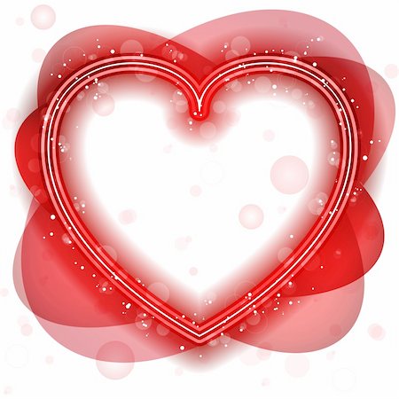 simsearch:400-04307995,k - Vector - Happy Valentine's Day Neon Heart Fotografie stock - Microstock e Abbonamento, Codice: 400-04301114