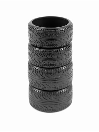 simsearch:400-04746076,k - Low profile tires isolated on white background Stock Photo - Budget Royalty-Free & Subscription, Code: 400-04301274