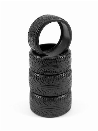 simsearch:400-04746076,k - Low profile tires isolated on white background Stock Photo - Budget Royalty-Free & Subscription, Code: 400-04301275
