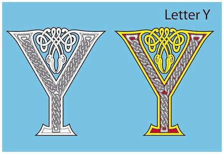 Ancient Celtic alphabet (26 letters) Photographie de stock - Aubaine LD & Abonnement, Code: 400-04301786