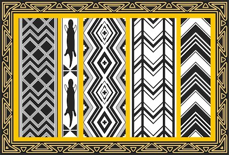 Set of ancient american indian patterns Photographie de stock - Aubaine LD & Abonnement, Code: 400-04301822