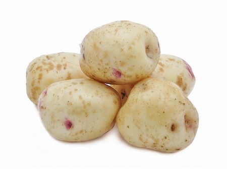 ruslan5838 (artist) - Picture of new potatoes on a white background Stockbilder - Microstock & Abonnement, Bildnummer: 400-04302144