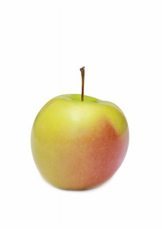 simsearch:400-06699773,k - Red green apple isolated over white Photographie de stock - Aubaine LD & Abonnement, Code: 400-04302291