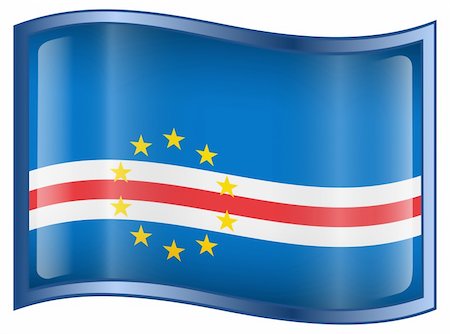 simsearch:400-04817643,k - Cape Verde Flag icon, isolated on white background Foto de stock - Super Valor sin royalties y Suscripción, Código: 400-04302590