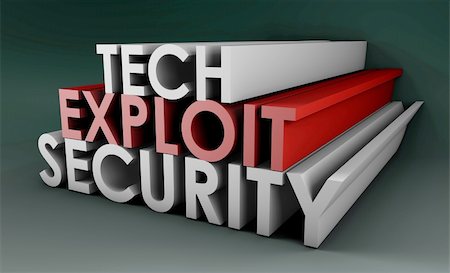 protect virus computer 3d - Security Exploit on a Tech Level Danger Stock Photo - Budget Royalty-Free & Subscription, Code: 400-04303099