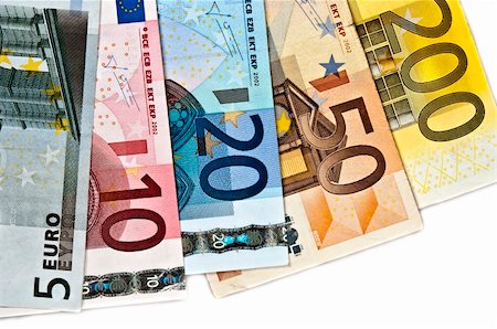 simsearch:400-05333156,k - Close up to euro banknotes Photographie de stock - Aubaine LD & Abonnement, Code: 400-04303162