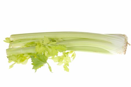celery vegetable photo on the white background Stock Photo - Budget Royalty-Free & Subscription, Code: 400-04303453