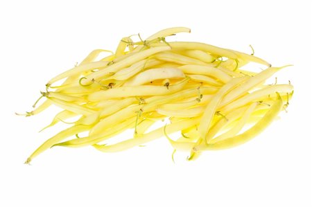 snap bean - yellow string beans isolated on the white background Stock Photo - Budget Royalty-Free & Subscription, Code: 400-04303464