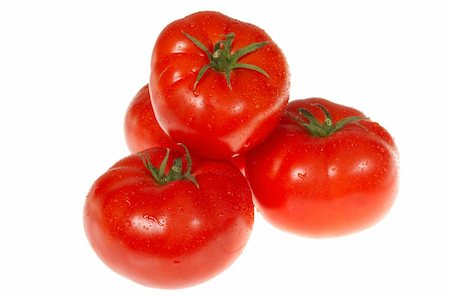 simsearch:400-07113791,k - red tomatos, photo on the white background Foto de stock - Royalty-Free Super Valor e Assinatura, Número: 400-04303476