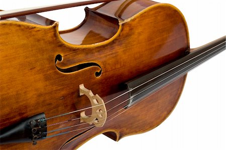 simsearch:400-04848047,k - close-up of vintage violin on white background Stock Photo - Budget Royalty-Free & Subscription, Code: 400-04303631