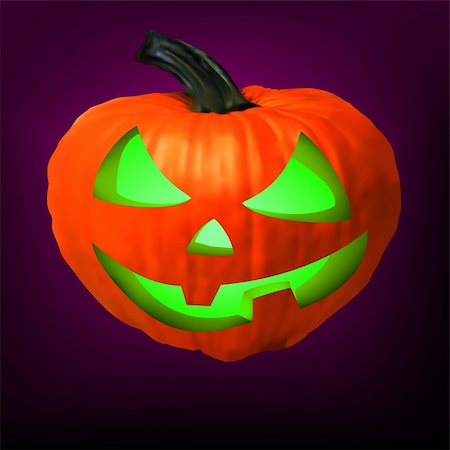 simsearch:400-07172678,k - a ceramic halloween jack o lantern pumpkin. EPS 8 vector file included Photographie de stock - Aubaine LD & Abonnement, Code: 400-04303712