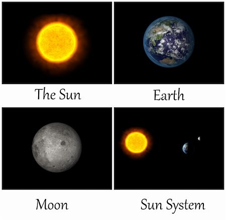 simsearch:400-06083952,k - Collection of planet in Sun system Foto de stock - Super Valor sin royalties y Suscripción, Código: 400-04315347