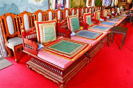 simsearch:400-07628425,k - Traditional ancient interior of Thai noble man house. Stock Photo - Budget Royalty-Free & Subscription, Code: 400-04315685