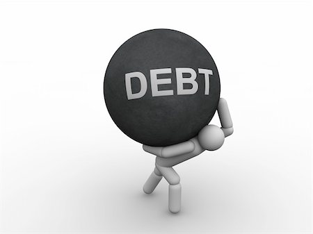 Debt concept Stock Photo - Budget Royalty-Free & Subscription, Code: 400-04316286