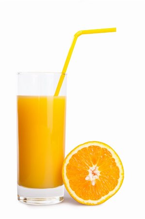 simsearch:400-04618236,k - orange juice isolated on white Stockbilder - Microstock & Abonnement, Bildnummer: 400-04316314