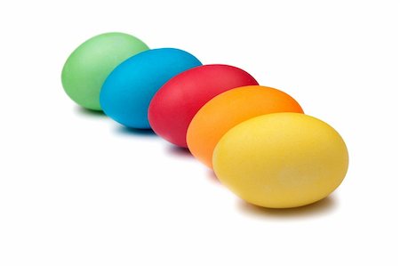 simsearch:400-07422530,k - multi color eggs isolated on white Fotografie stock - Microstock e Abbonamento, Codice: 400-04316326