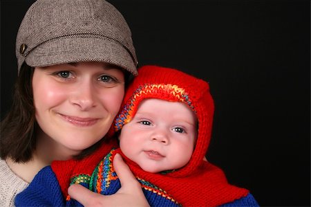 Mother holding her baby boy Stock Photo - Budget Royalty-Free & Subscription, Code: 400-04316758