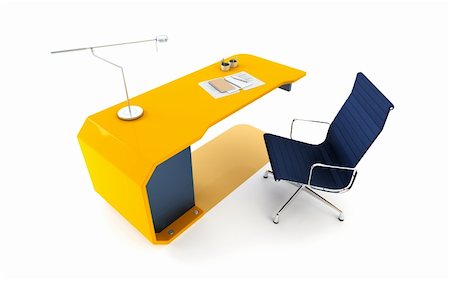 simsearch:400-05339355,k - modern table 3d render, isolated ot white Fotografie stock - Microstock e Abbonamento, Codice: 400-04317228