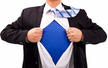 Businessman with courage and superman  concept Stock Photo - Budget Royalty-Free & Subscription, Code: 400-04317376
