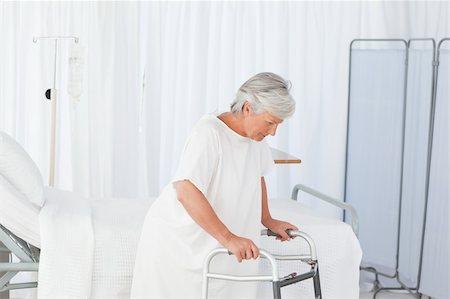 simsearch:400-04549195,k - Senior woman with her zimmer frame Stock Photo - Budget Royalty-Free & Subscription, Code: 400-04318749