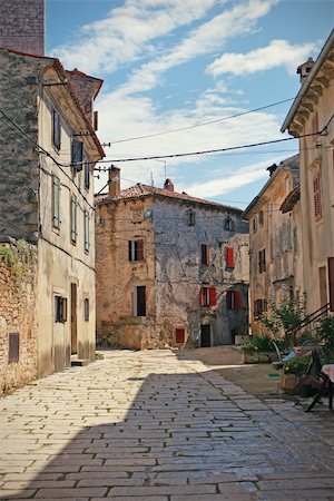 Colourful narrow alley in Istria, Croatia. Stock Photo - Budget Royalty-Free & Subscription, Code: 400-04318846