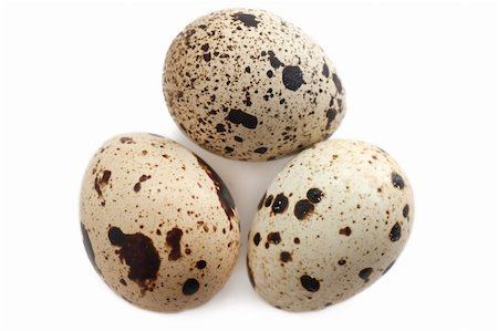 rebhuhn - Three quail eggs isolated on white background Photographie de stock - Aubaine LD & Abonnement, Code: 400-04319827
