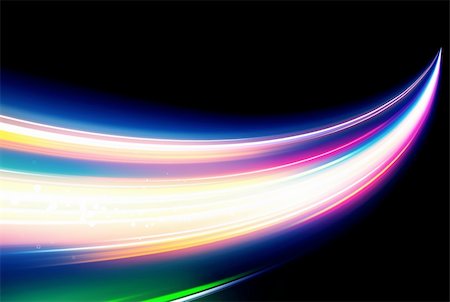 simsearch:400-04182048,k - Vector illustration of neon abstract background made of blurred magic color light curved lines Fotografie stock - Microstock e Abbonamento, Codice: 400-04319890