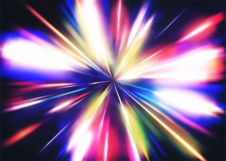 simsearch:400-04182048,k - Vector illustration of abstract background with blurred magic neon color light rays Fotografie stock - Microstock e Abbonamento, Codice: 400-04310148