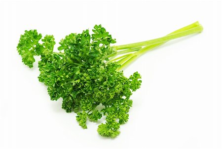 simsearch:400-04418942,k - Bouquet of parsley isolated on white Stockbilder - Microstock & Abonnement, Bildnummer: 400-04311130