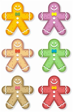 simsearch:400-06430094,k - gingerbread men Stock Photo - Budget Royalty-Free & Subscription, Code: 400-04311720