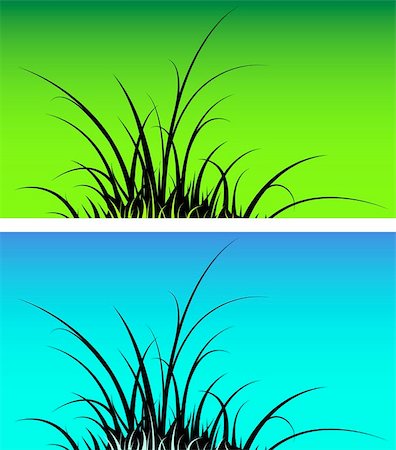 simsearch:400-08074641,k - grass silhouette Stock Photo - Budget Royalty-Free & Subscription, Code: 400-04311722