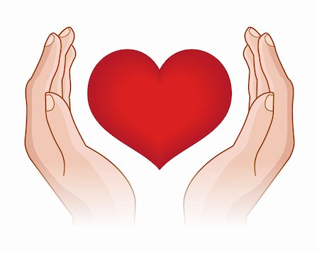heart in hands Stock Photo - Budget Royalty-Free & Subscription, Code: 400-04312007