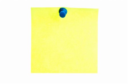 simsearch:400-04332823,k - Isolated empty yellow post it Foto de stock - Royalty-Free Super Valor e Assinatura, Número: 400-04312190