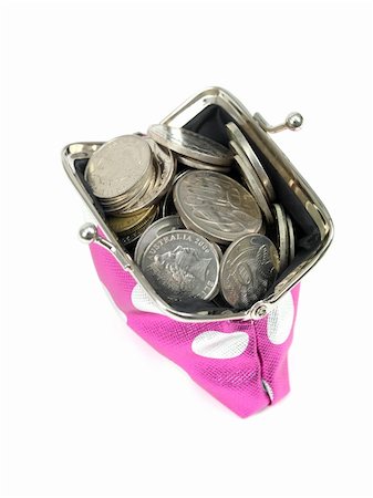 simsearch:400-04482666,k - A coin purse isolated against a whitebackground Foto de stock - Super Valor sin royalties y Suscripción, Código: 400-04312410