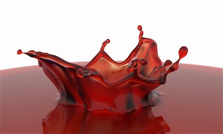 3D rendered red splash Foto de stock - Royalty-Free Super Valor e Assinatura, Número: 400-04312603
