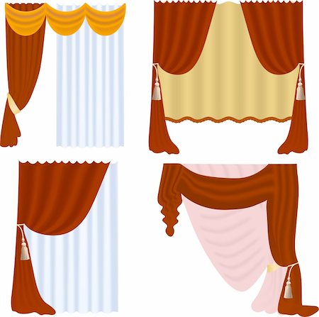 simsearch:400-05308294,k - Curtains Photographie de stock - Aubaine LD & Abonnement, Code: 400-04312771