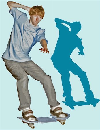 skate stunts - skateboarder Stock Photo - Budget Royalty-Free & Subscription, Code: 400-04312891