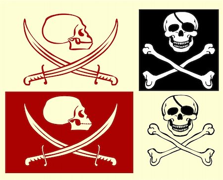 sailors coat - Pirate Flag Stock Photo - Budget Royalty-Free & Subscription, Code: 400-04312955