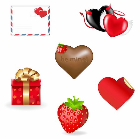 simsearch:400-04314352,k - Valentines Day Icons Collection, Vector Illustration Stock Photo - Budget Royalty-Free & Subscription, Code: 400-04313034
