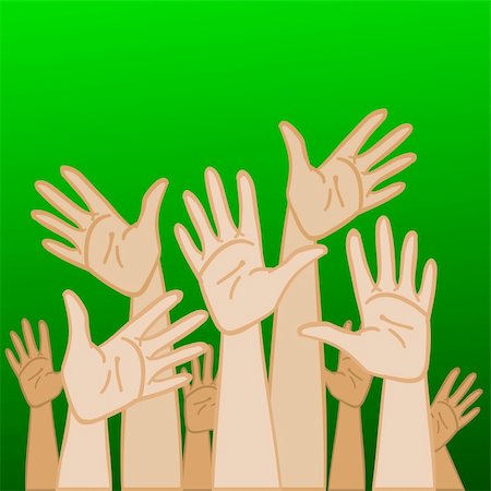 Hands Up Stock Photo - Budget Royalty-Free & Subscription, Code: 400-04313202