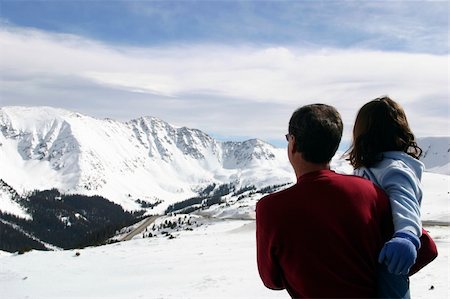 Looking out to the mountains at Arapahoe Basin in Colorado, United States Stock Photo - Budget Royalty-Free & Subscription, Code: 400-04313505