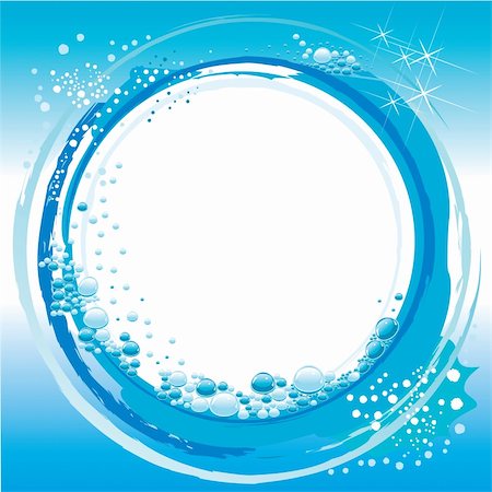 abstract vector water wave with small bubbles Stock Photo - Budget Royalty-Free & Subscription, Code: 400-04313510