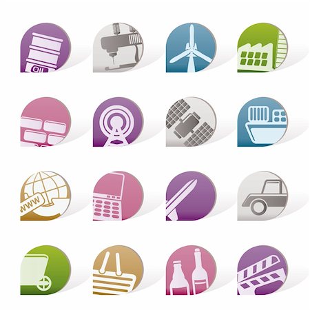 simsearch:400-04242610,k - Simple Business and industry objects - Vector illustration Stock Photo - Budget Royalty-Free & Subscription, Code: 400-04313687