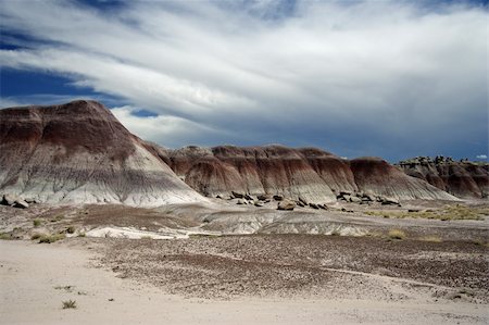 simsearch:400-04324243,k - Scenic Painted Desert landscape, Petrified Forest National Park Stockbilder - Microstock & Abonnement, Bildnummer: 400-04324241