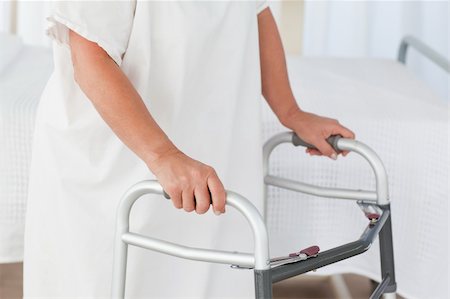 simsearch:400-04549195,k - Senior woman with her zimmer frame Stock Photo - Budget Royalty-Free & Subscription, Code: 400-04324358