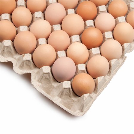 simsearch:400-04313927,k - many brown eggs isolated on white Photographie de stock - Aubaine LD & Abonnement, Code: 400-04324879