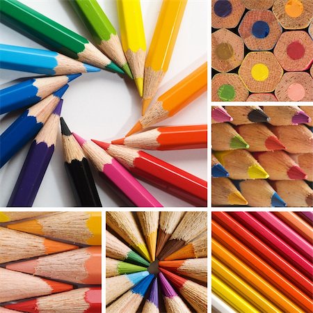 simsearch:400-04870193,k - color pencils, collage Stock Photo - Budget Royalty-Free & Subscription, Code: 400-04324913